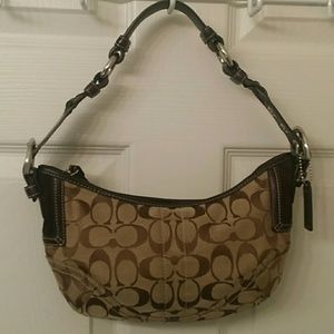 Coach Signature "C" Small Hobo Bag in Brown